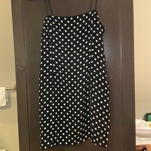 Urban outfitters black and white polka dot dress